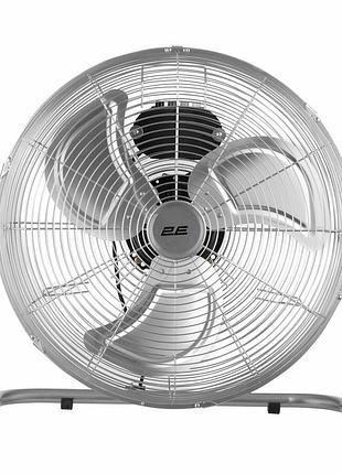 Вентилятор напольный 2e 2e-if45c powerwind 45c профессиональный, 45см, 100вт, кнопки, двигатель медь 100%, серебристый
