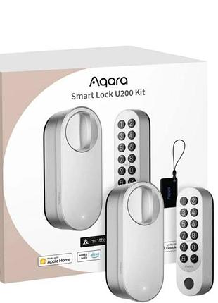 Умный замок aqara smart lock u200 kit: вызывная панель + брелок nfc, apple homekey, matter — супер качество!