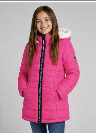 Зимняя куртка-пальто на девочку tommy hilfiger 10-12 лет, оригинал