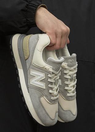 Мужские кроссовки new balance 574 legacy grey beige акция