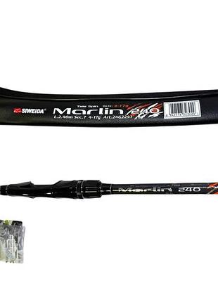 Спінінг телескоп siweida marlin 4-17g 2.40м light-medium