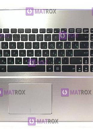 Передняя панель для asus x751, a751, x751ld, x751ln, x751mj, k751lx серебристый