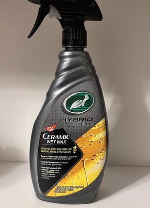 Керамический спрей воск ceramic wet wax turtle wax hybrid solution-769 мл