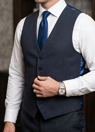 Moss london 🇬🇧 slim fit жилетка классическая houndstooth гуся лапка