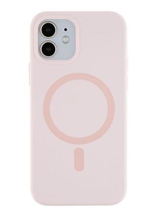 Чехол накладка glow silicone case with magsafe apple iphone 12/12 pro pink (36053_3606161)