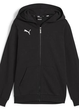 Кофта с капюшоном puma teamgoal casuals jr. 658596-03, чёрный, размер (eu) - 164cm