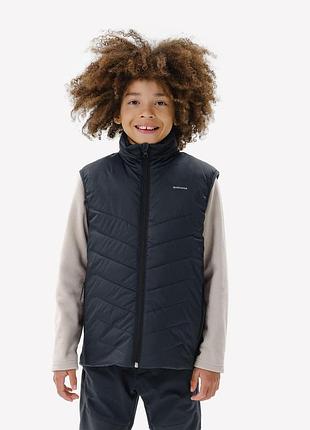 Жилет детский quechua черный 8751498, чёрный, размер (eu) - 128cm