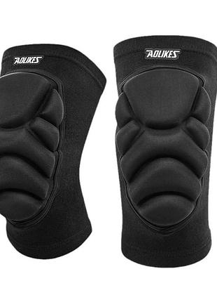 Наколенники защитные aolikes 0215 black l для волейбола и других видов спорта