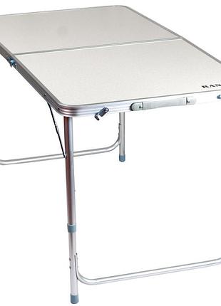 Стол складной туристический ranger time ta21408 серый 69×60×120 см (ra1115)
