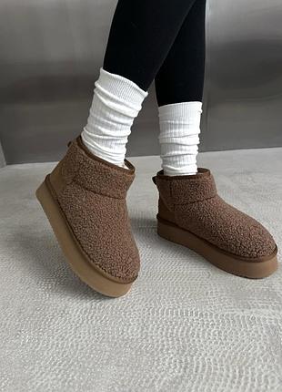 Ultra mini platform teddy ginger 🧡 40