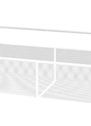 Настенная металлическая полка stenson td01334-m/m50241-m, 29.5×13.5×13 см, белая, крашеное железо