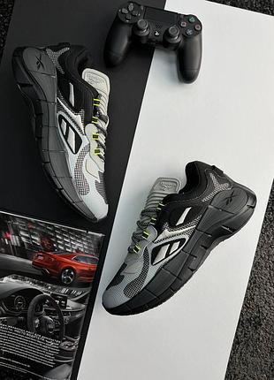 💎мужские кроссовки reebok zig kinetica | grey black