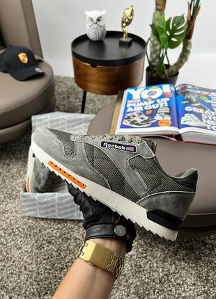 💎мужские кроссовки reebok classic new khaki white
