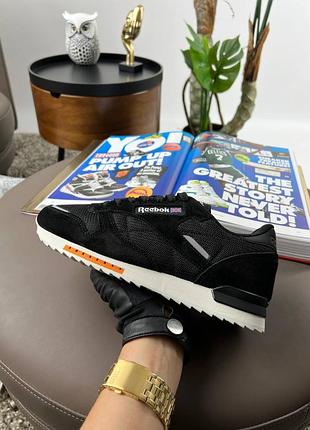 💎мужские кроссовки reebok classic new black white