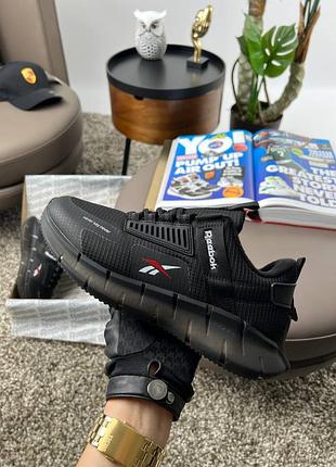 💎мужские кроссовки reebok zig kinetica black white