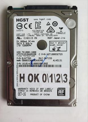 Донор hdd hgst hts721010a9e630 h0123 220 oa90351 01 jr1 000
