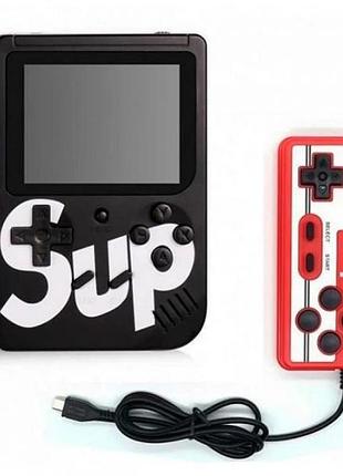 Игровая приставка game sup 8283 с геймпадом, 400 ретро игр, черная