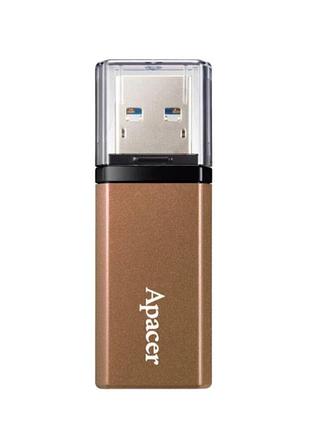 Флеш память apacer ah25c 256gb bronze usb 3.2 gen 1 металлическая скоростная для хранения данных (ap256gah25cj-1)