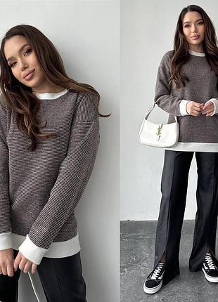 Свитер в стиле oversize - 350грн