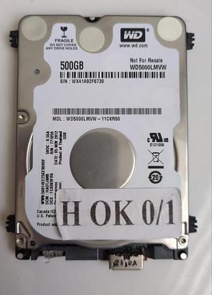 Донор hdd wd5000lmvw 11ckrs0 h01 2060-771859-000 rev p1