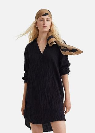 Бавовняна сукня сорочка вільного крою h&m