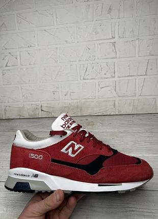 Крутые красные кроссовки new balance 1500 made in england