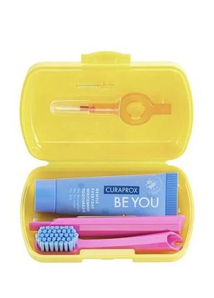 Дорожній набір curaprox 'be you' yellow (жовтий)