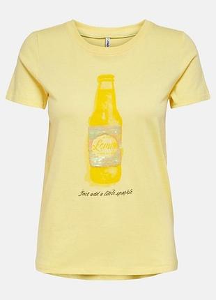 Футболка onlkita life reg s/s seq top box jrs 15229226 sunshine soda only s желтый 15229226sunshinesoda xs