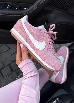 Кроссовки nike cortez vintage suede pink