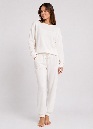 Молочний спортивний костюм vovk oversize xs-s прогулянковий