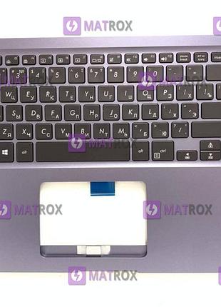 Передняя панель для asus vivobook s15 s510, s510u серебристо-синий