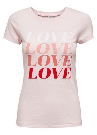 Футболка onllove life fit s/s top box jrs 15226018 ballerina only s кремовый 15226018ballerina