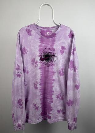 Лонгслів тай дай nike tie dye long sleeve shirt