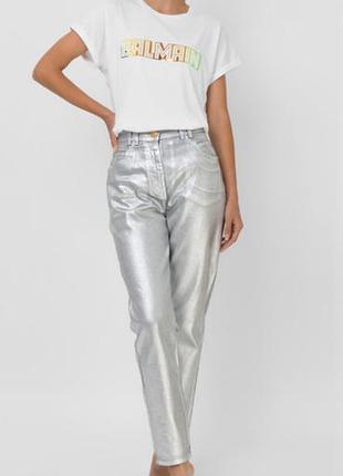 Штани джинси з напиленням cars jeans 42(xl/xxl) срібні