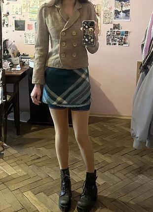 Твідовий піджак приталений вінтажний dark academia vintage preppy old money