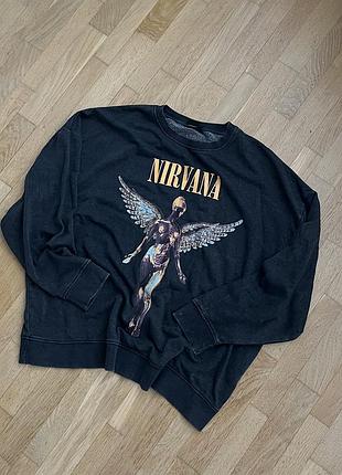 Продам мерч світшот nirvana розмір l в майже ідеальному стані вінтаж vintage