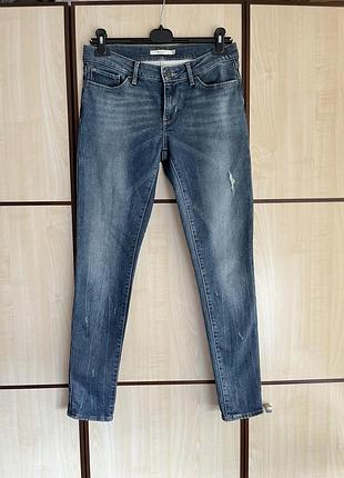Джинсы levis’s 711 синие скинни