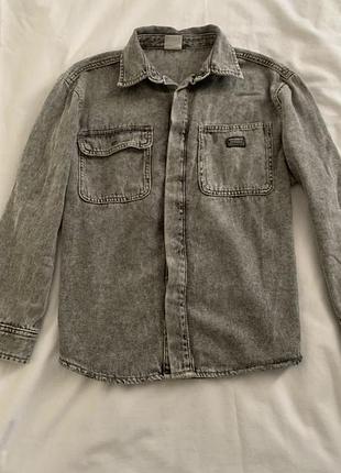Джинсовая рубашка zara 2