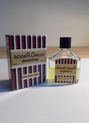 Roger & gallet monsieur aftershave миниатюра винтаж