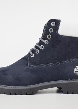 Timberland темно-синие ботинки женские