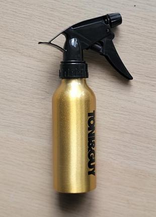 Алюминиевый распылитель (пульверизатор) toni &amp; guy, 200 мл - золотистый