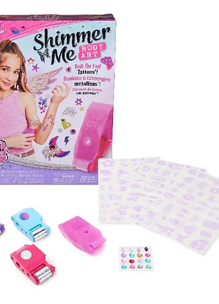 Cool maker набір боді арт із блискучими тату 6062359 shimmer me body art roller