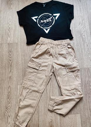 Джоггеры карго h&amp;m 8-10 р
