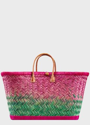 Сумка пляжная le comptoir de la plage aravola mm_bicolor_292 one size розовый-зеленый (zik0000030067)