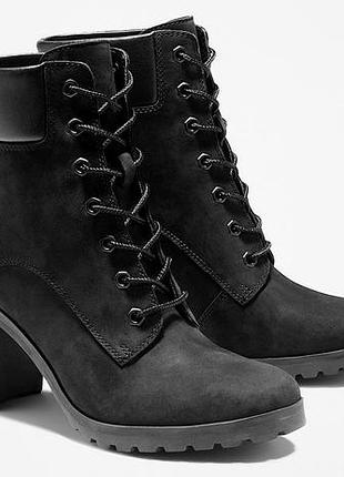 Жіночі чорні чоботи чоботи timberland allington