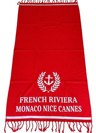 Пляжное полотенце le comptoir de la plage riviera 90x160 см one size красное (zik0000015842)