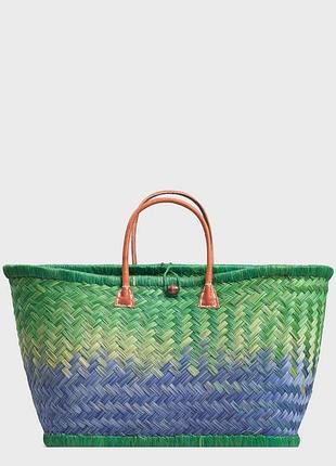 Пляжная сумка le comptoir de la plage aravola mm bicolor 169 - французский стиль прованс one size зеленый-синий (zik0000027913)