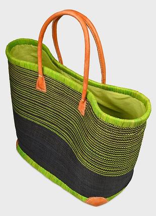 Сумка пляжная le comptoir de la plage mahabo gm большая прованс стиль французский унисекс one size vert (zik0000018164)