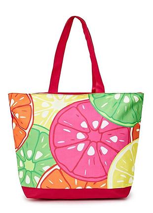 Сумка пляжная le comptoir de la plage tropical 35x58x23 легкая большая стильная one size разноцветная (zik0000016009)
