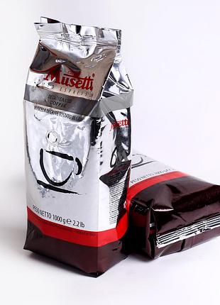 Кофе в зернах caffe musetti decaffeinated (без кофеина) 1 кг